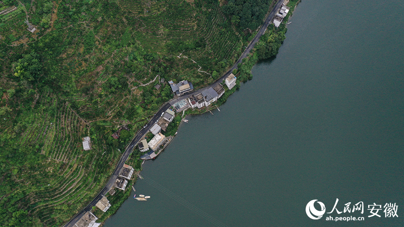 新安江畔,两岸居民依山傍水。人民网记者 张俊摄